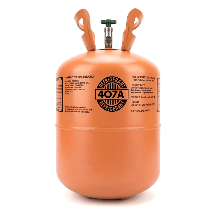 R407A 25lbs Refrigerant  100% Virgin New Factory Sealed Cylinder