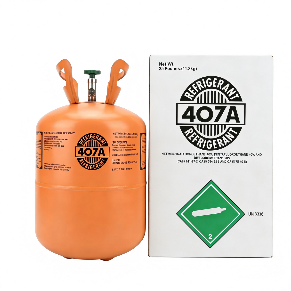 R407A 25lbs Refrigerant  100% Virgin New Factory Sealed Cylinder