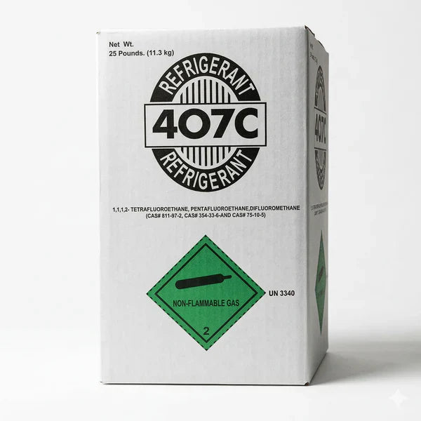 R407C 25lbs Refrigerant  100% Virgin New Factory Sealed Cylinder