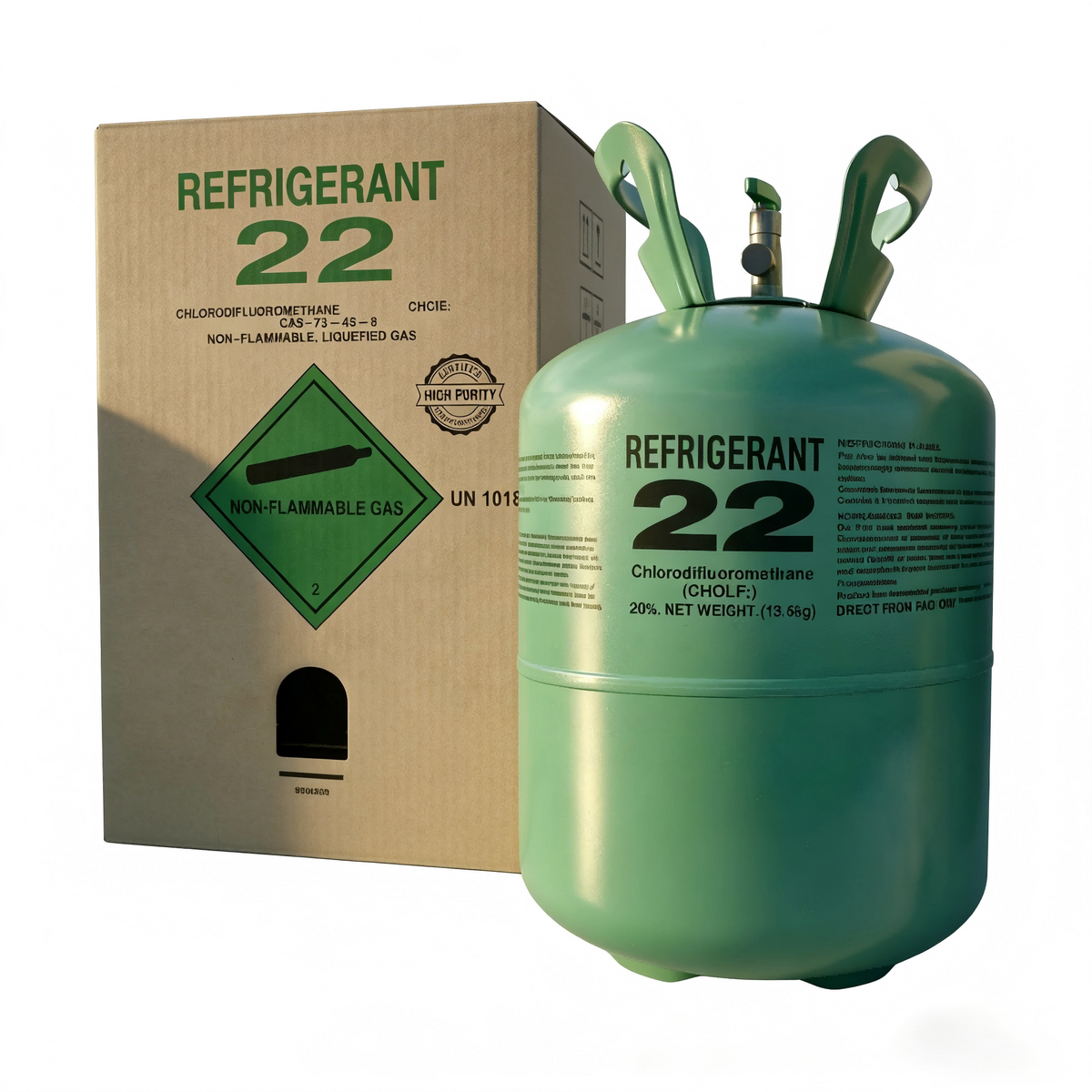 R22 30lbs Refrigerant  100% Virgin New Factory Sealed Cylinder